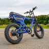 Электровелосипед Scrambler X pro 20 дюйм 48V25А 1000W (синий глянцевый)
