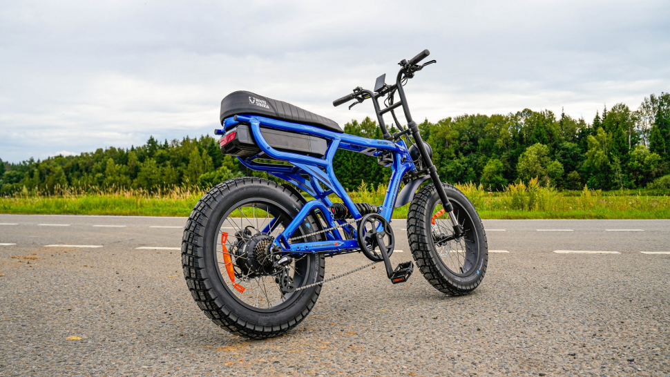 Электровелосипед Scrambler X pro 20 дюйм 48V25А 1000W (синий глянцевый)