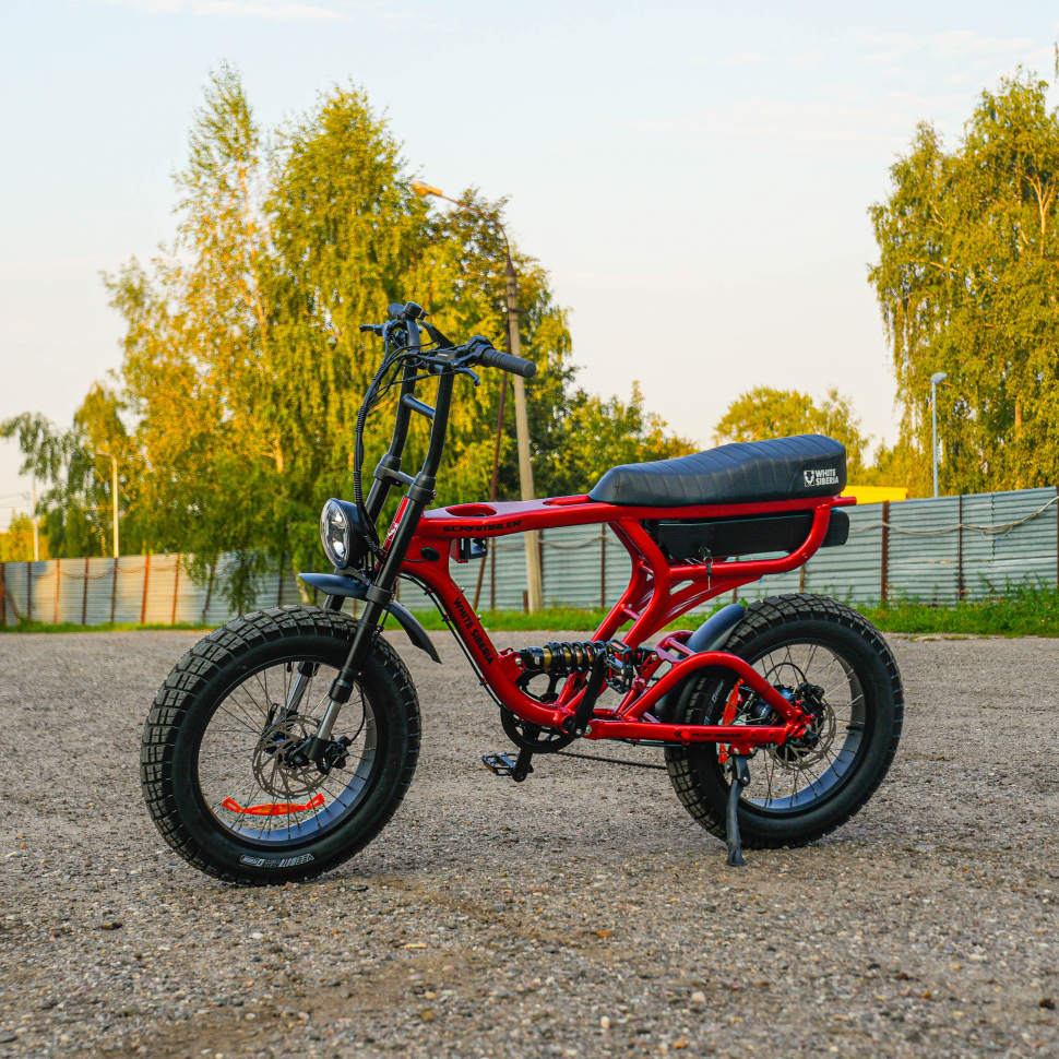 Электровелосипед Scrambler X pro 20 дюйм 48V25А 1000W (красный)
