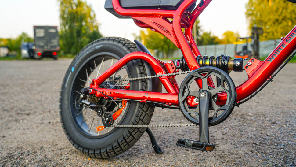 Электровелосипед Scrambler X pro 20 дюйм 48V25А 1000W (красный)